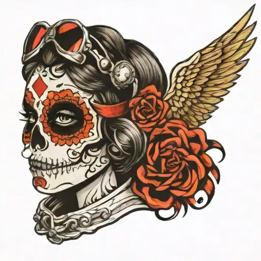 Woman Sugar Skull Pilot