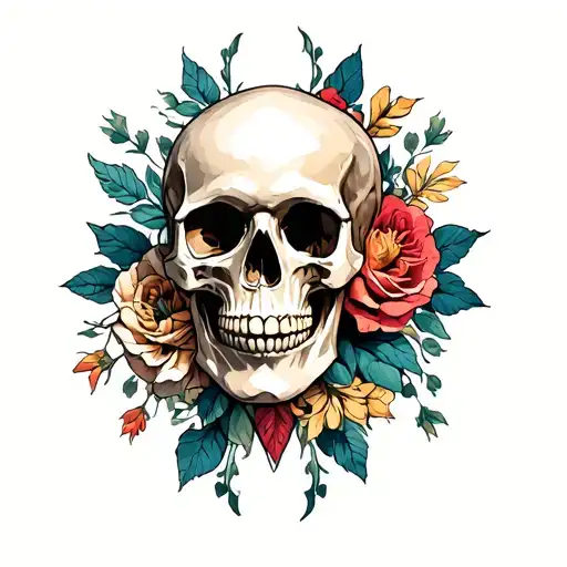 Lux Manet Skull Surrounded