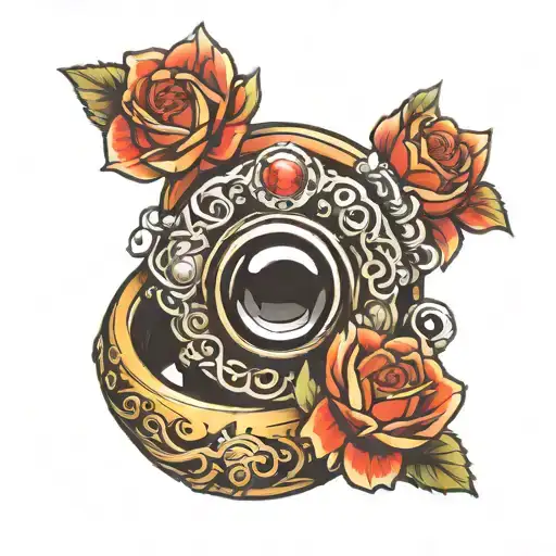Monica As A Ring Tattoo Design