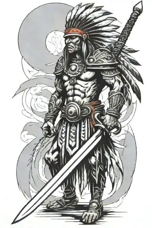 Chief Warrior With A Big Sword