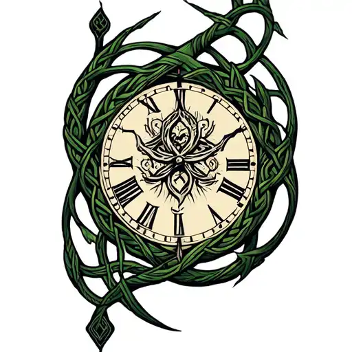 Celtic Time Anchor Tree Intertwined