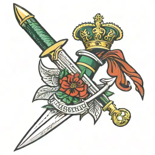 Royal Marines Commando Dagger Combined