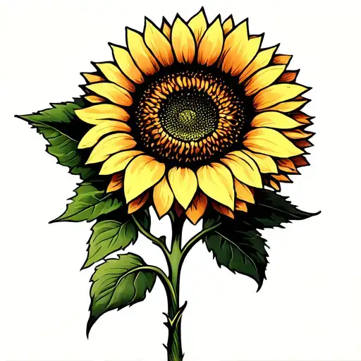 Sunflower Blooming