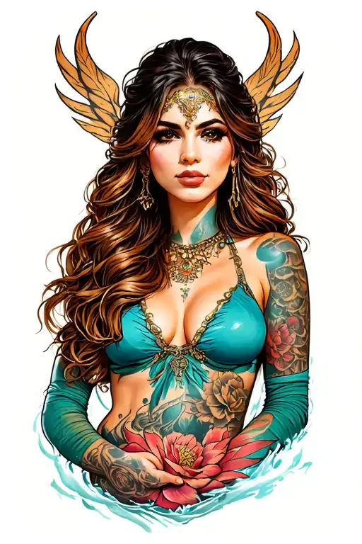 Karol G With Realistic Siren Body