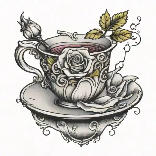 Rose In A Broken Teacup