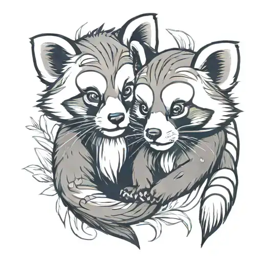 2 Playful Red Pandas