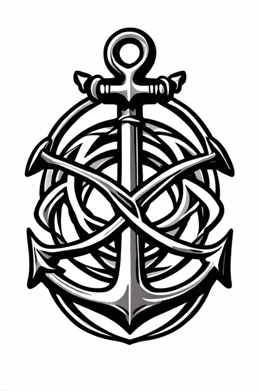 Celtic Knot Love Family Anchor Time