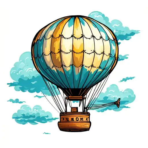 Vintage Hot Air Balloon Only One