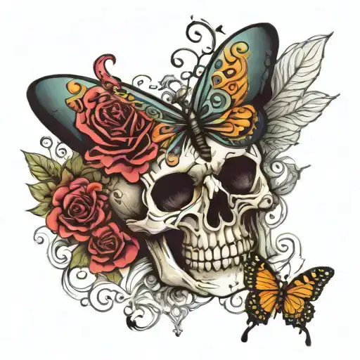 Skull Butterfly