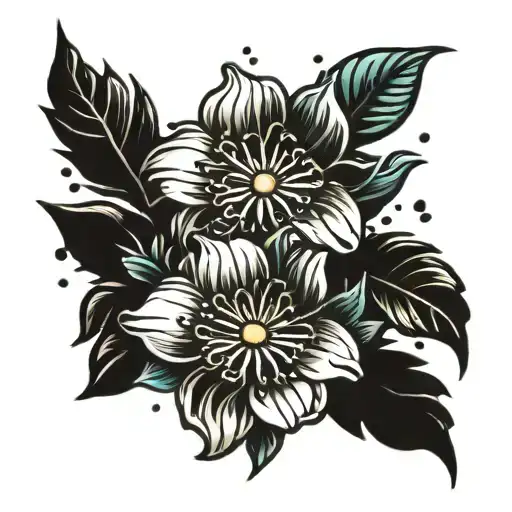 Flower Busting Through Dirt