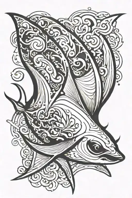 Raie Manta Ray Swimming