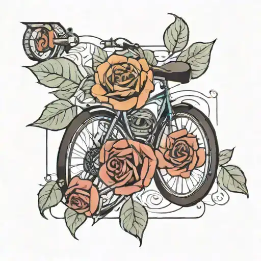 Bike And Rose