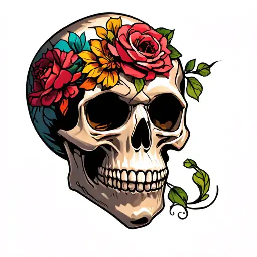 Graffity Skull Wearing