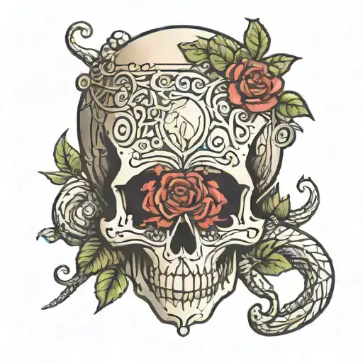 Earth And Skull Made