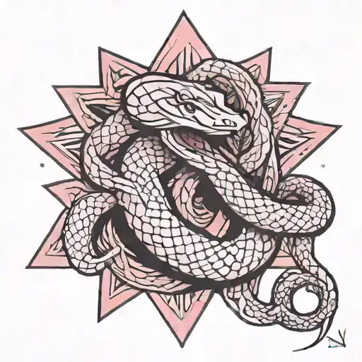 Pink Stars Snakes
