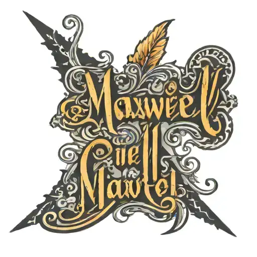 Maxwell Written In Cursive