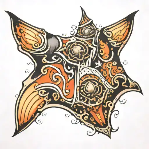 Manta Ray From The Top