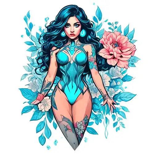 Cortana Pin Up Full Body