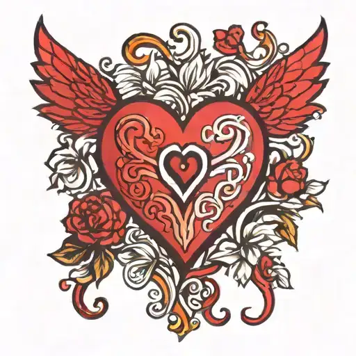 Red Heart Symbolizing Love