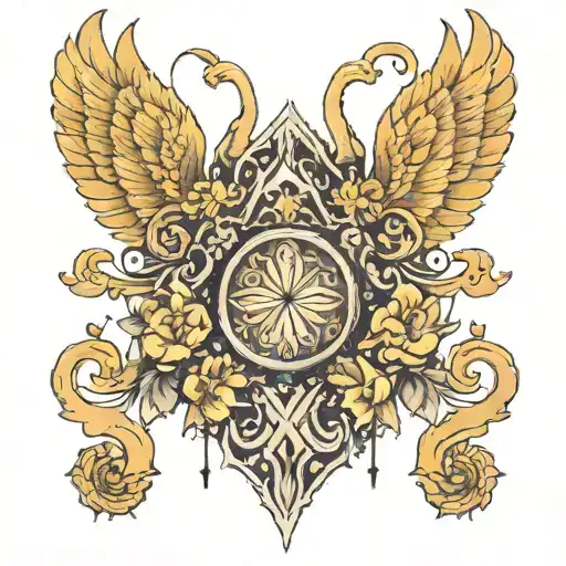 God Theme Chest Tattoo Inspired By Humbleness