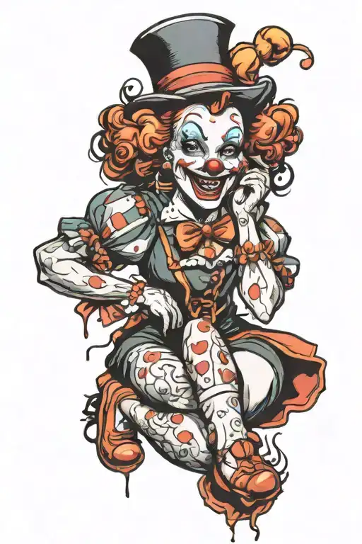 Clown Pinup Girl