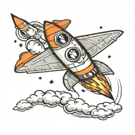 Rocket In Flight