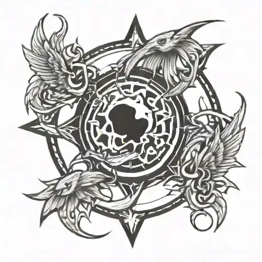 Symbol Of Renewal Force Fighting Against Inner Demons