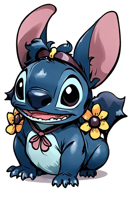 Stitch From Lilo And Stitch In Chibi Style