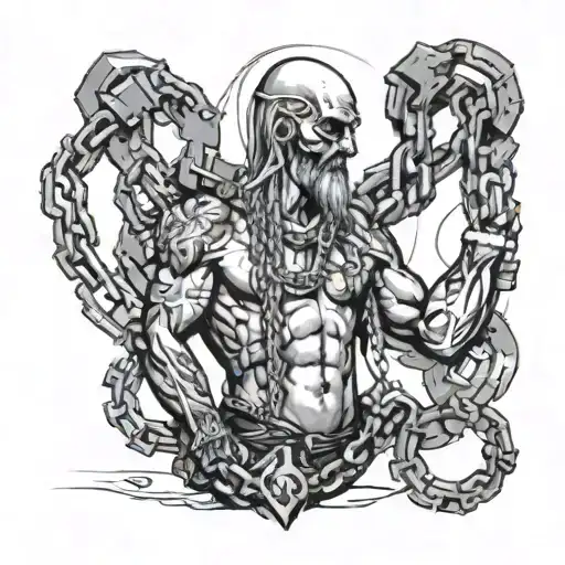 Fa Body Build With Chains Wrapped Loosely