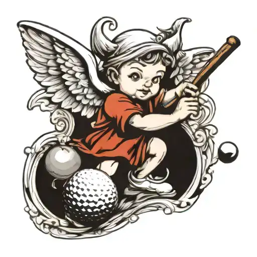 Cherub Golfing