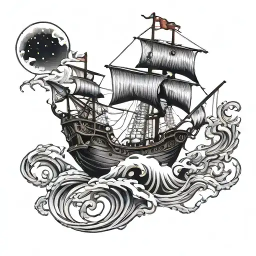 Pirate Ship With Aliens