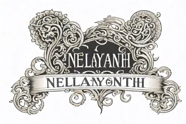 A Nice Font Of The Name Nelyanth