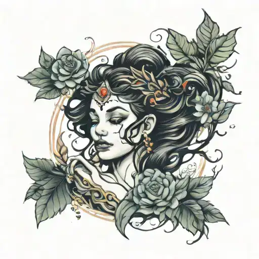 Nature Goddess Laying