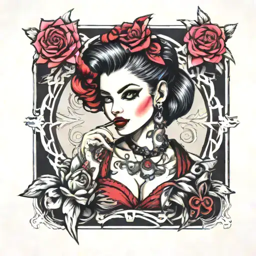 Punk Rock Pin Up Girl