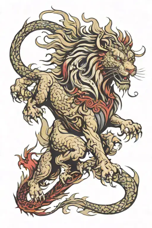 Lion And Dragon