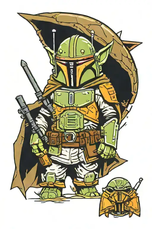 Tactical Yoda Boba Fett Mandalorian