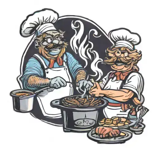 The Swedish Chef And Bigfoot Grilling