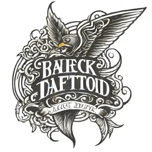 Black Lettering Design