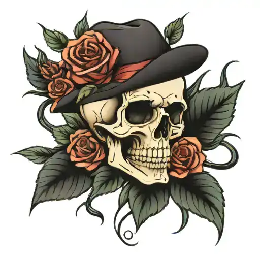 Skull Roses Boy