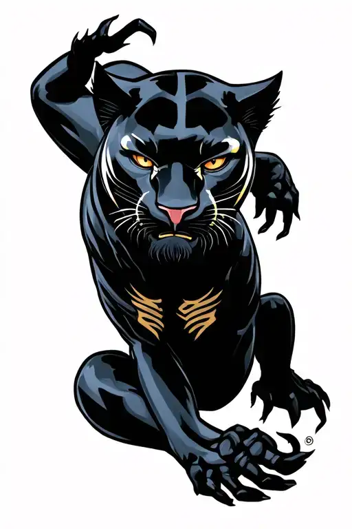Crawling Black Panther