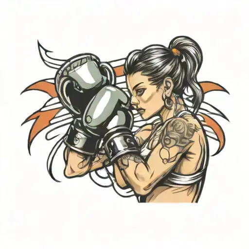 Cute Boxing Woman