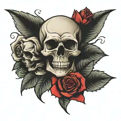 Skull And Roses