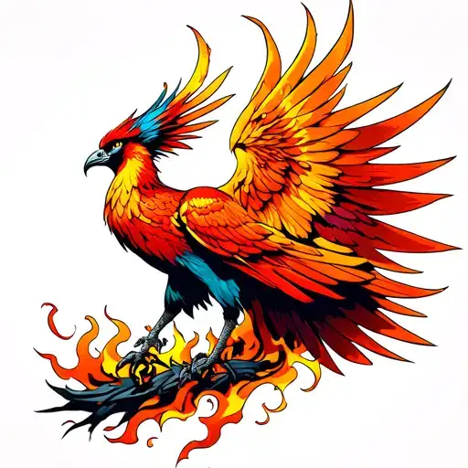 Phoenix Rising From The Ashes