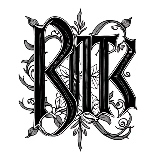 I Want The Name Ritvika Combained In One Or Two Letters For Hand Tatoo
