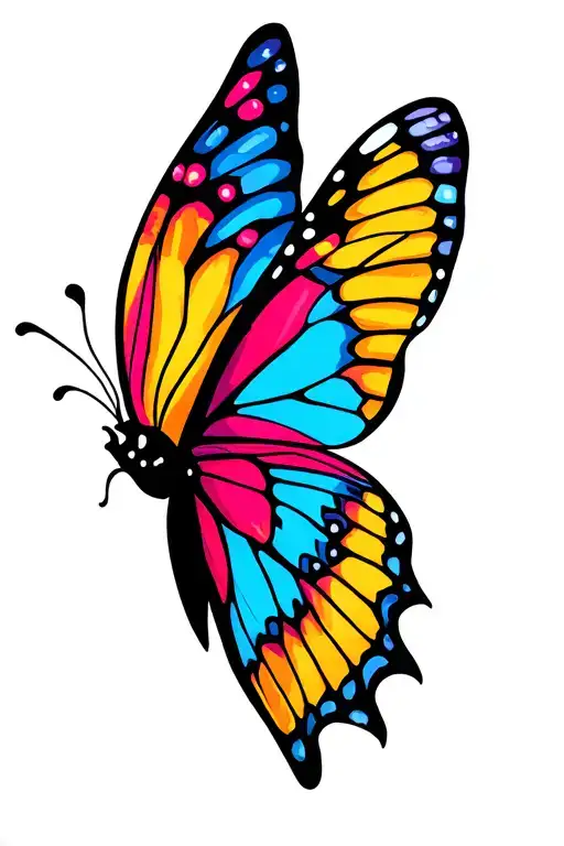 Butterfly Wings Spread Wide
