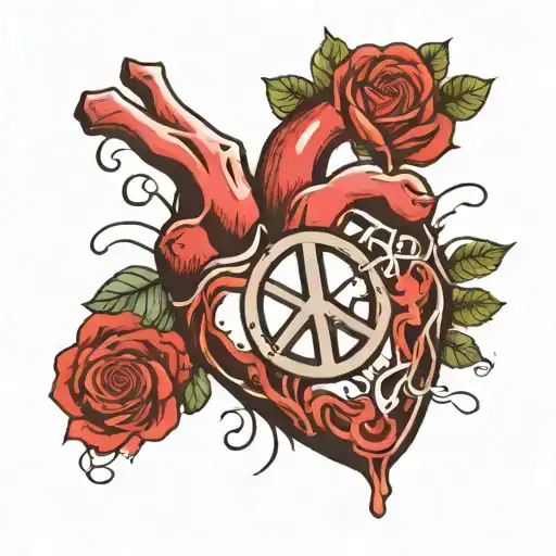 A Heart And Inside It A Peace Sign