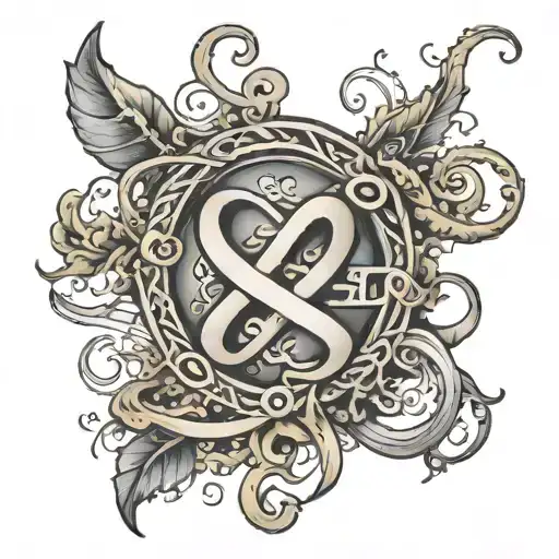 Create A Tattoo With The Infinity Sign And The Letters Btl Within The Infinity Sign