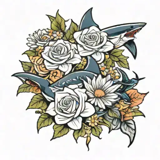Roses Daisies Sharks