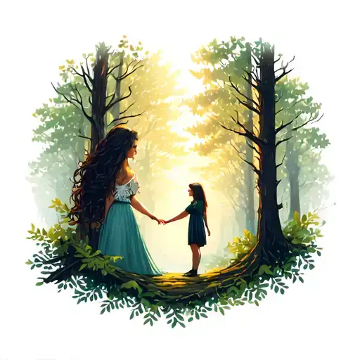 Lyly And Forest Scene With A Hidden