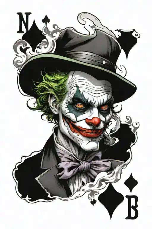 Attractive Joker Playing Card